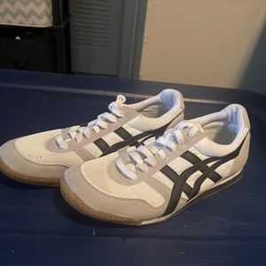 Mens 8 1/2 “Original Tiger” grey and blue sneaker